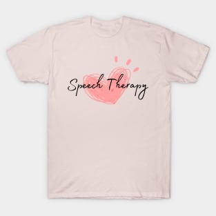 Speech Therapy Heart T-Shirt